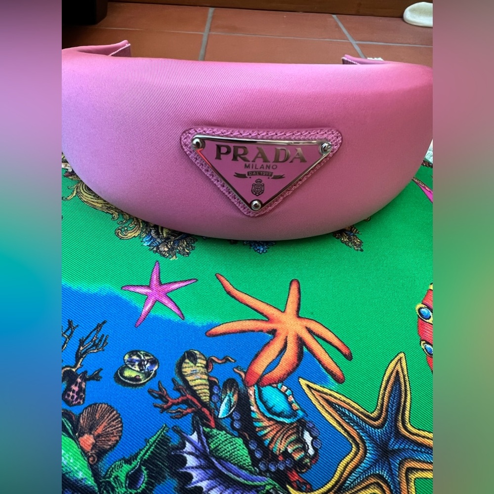 Prada pink headband
